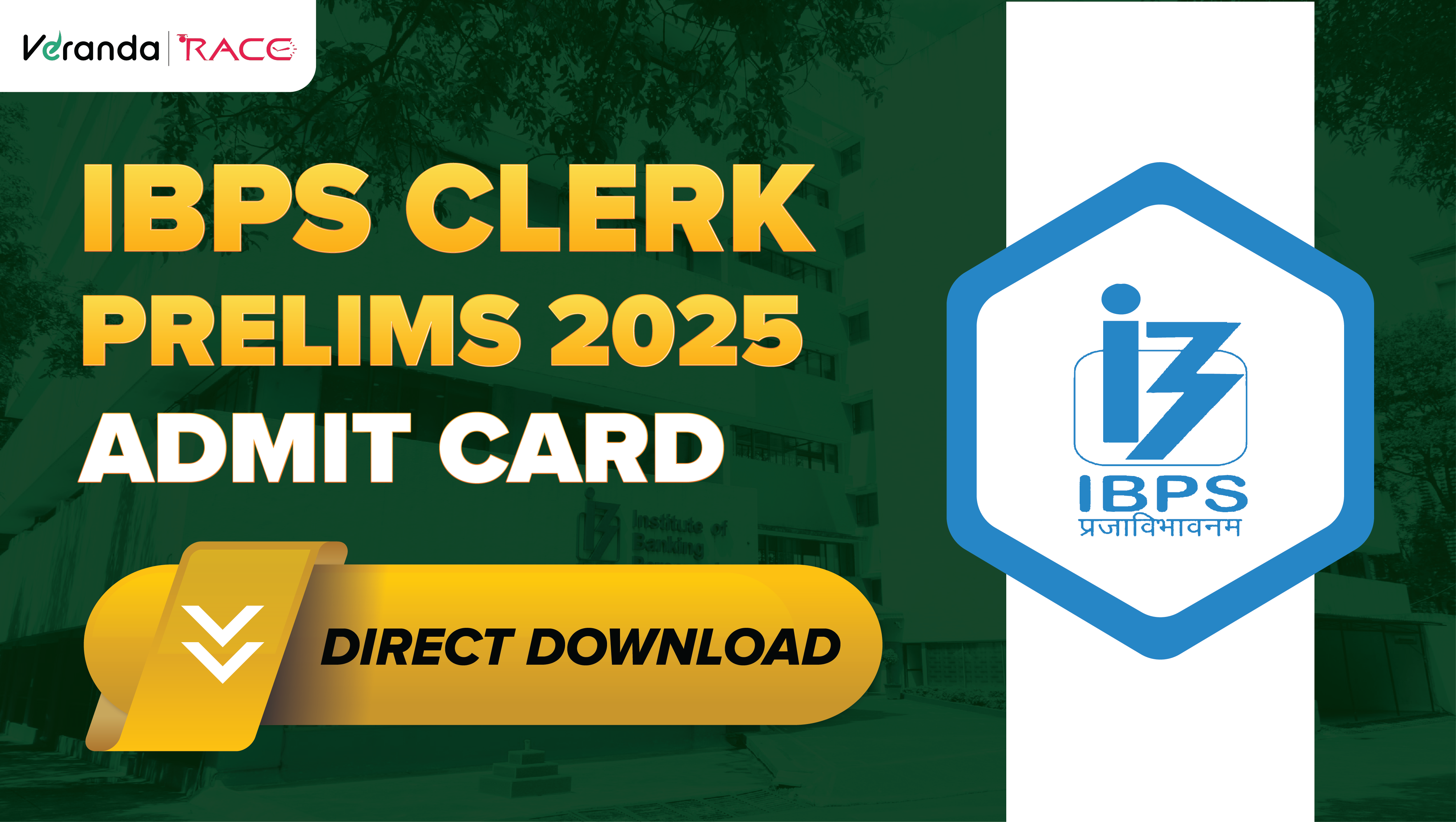 IBPS Clerk Admit Card 2025 Out @ ibps.in, Direct Link to Download IBPS Clerk Prelims Call Letter